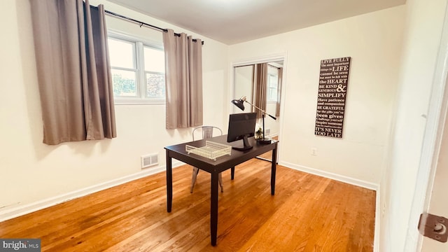 2323 Flag Marsh, Mount Airy, MD 21771 - home office featuring baseboards and wood finished floors