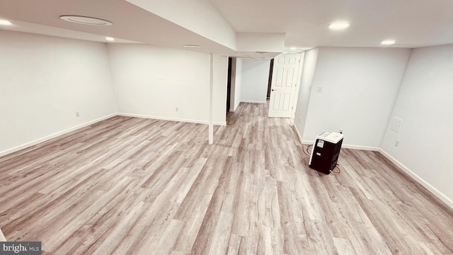 2323 Flag Marsh, Mount Airy, MD 21771 - finished basement featuring light wood-style floors and recessed lighting