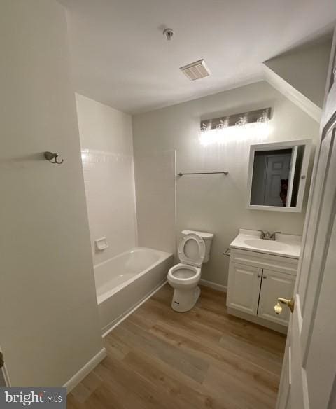 302 Lisa, Cinnaminson, NJ 08077 - bathroom with vanity, wood finished floors, and shower / washtub combination