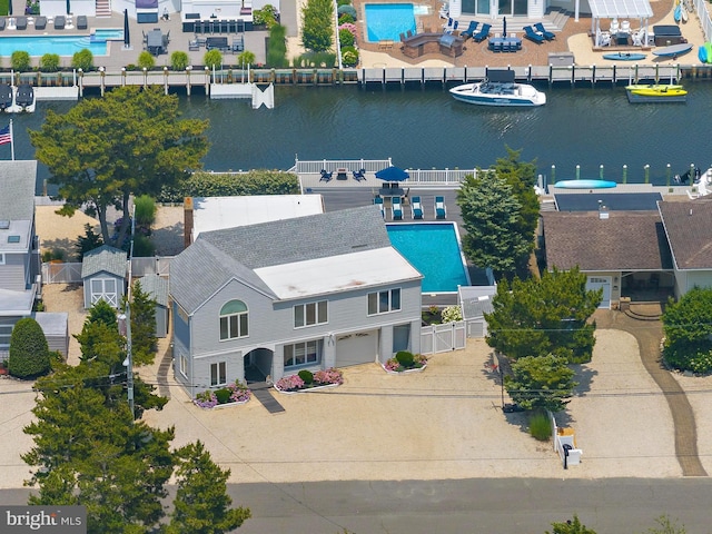 44 Harbor Ln, Long Beach Township, NJ 08008 - view from above of property featuring a large body of water