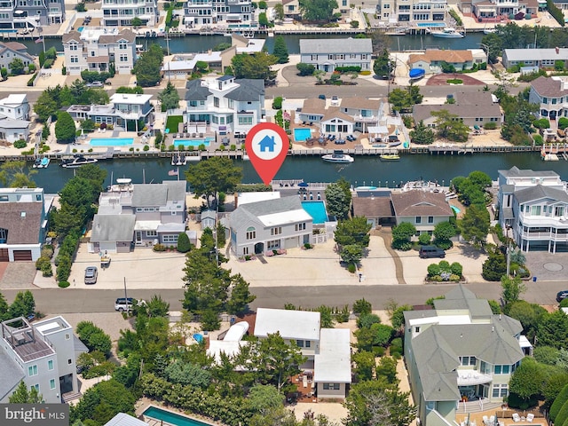 44 Harbor Ln, Long Beach Township, NJ 08008 - aerial view of residential area with a large body of water