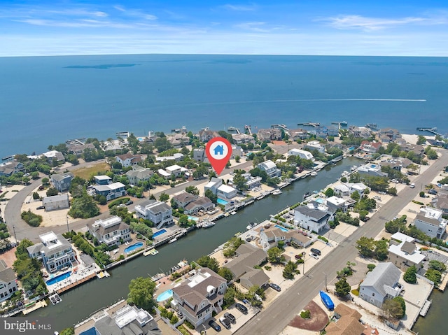 44 Harbor Ln, Long Beach Township, NJ 08008 - aerial perspective of suburban area featuring a nearby body of water
