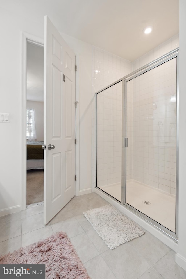 12606 Rosencrans Dr, Hagerstown, MD 21740 - ensuite bathroom featuring tile patterned flooring and a shower stall