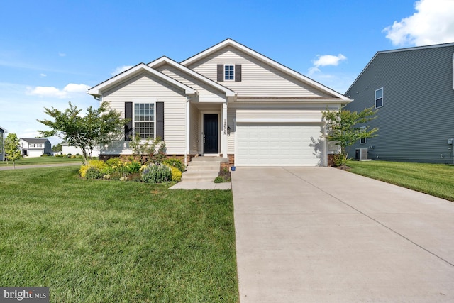 12606 Rosencrans Dr, Hagerstown, MD 21740 - single story home featuring an attached garage, a front yard, and concrete driveway