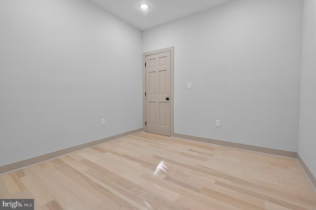 3708 Fairview Ave, Baltimore, MD 21216 - unfurnished room with light wood-style flooring and recessed lighting