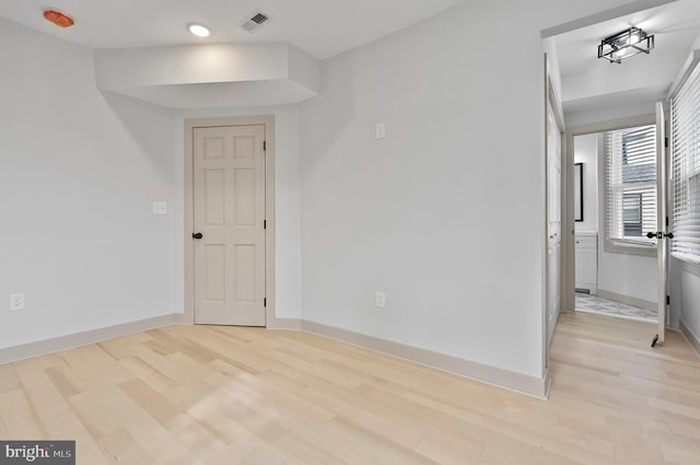 3708 Fairview Ave, Baltimore, MD 21216 - empty room with light wood finished floors and baseboards