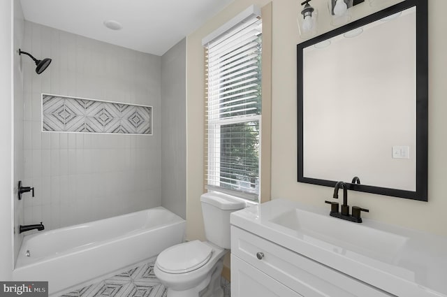 3708 Fairview Ave, Baltimore, MD 21216 - full bathroom with vanity and tub / shower combination