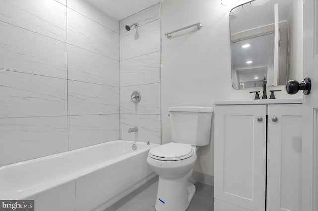 3708 Fairview Ave, Baltimore, MD 21216 - full bath with vanity, bathing tub / shower combination, and tile patterned floors
