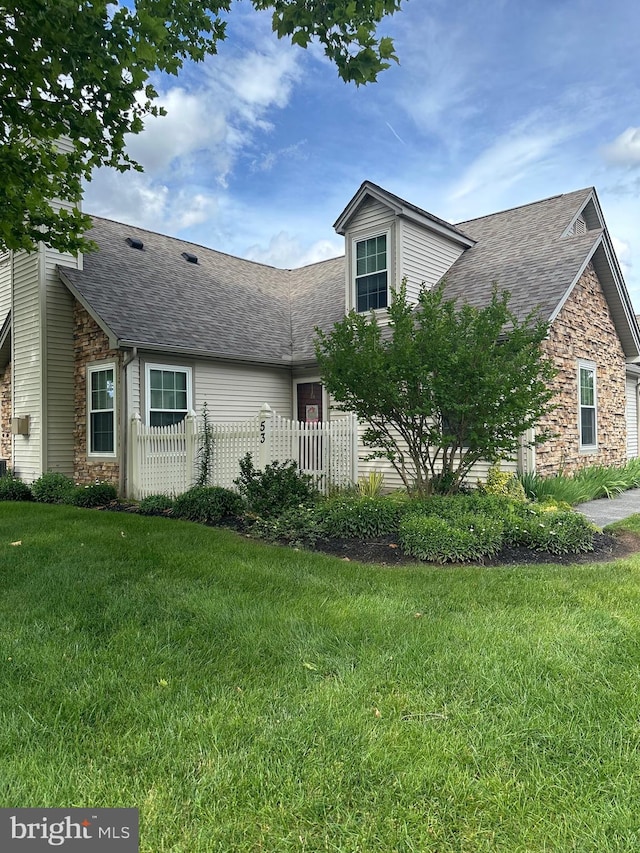 53 Apple Jack Ln, Littlestown, PA 17340 - view of front facade featuring stone siding and a shingled roof