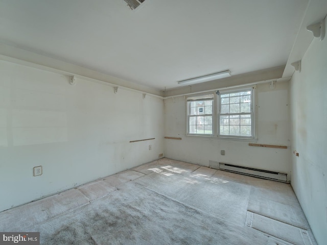 13217 Kephart Ln, Woodbridge, VA 22193 - empty room featuring a baseboard heating unit and carpet