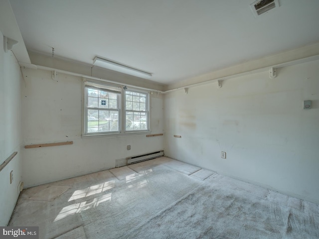 13217 Kephart Ln, Woodbridge, VA 22193 - carpeted spare room featuring a baseboard heating unit