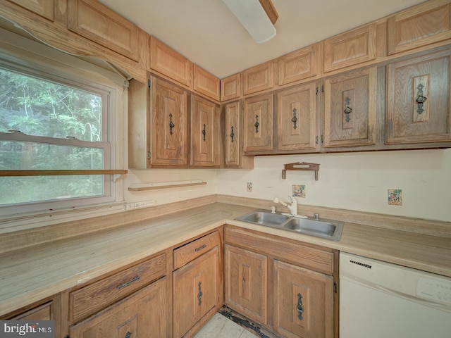 13217 Kephart Ln, Woodbridge, VA 22193 - kitchen featuring white dishwasher and light countertops