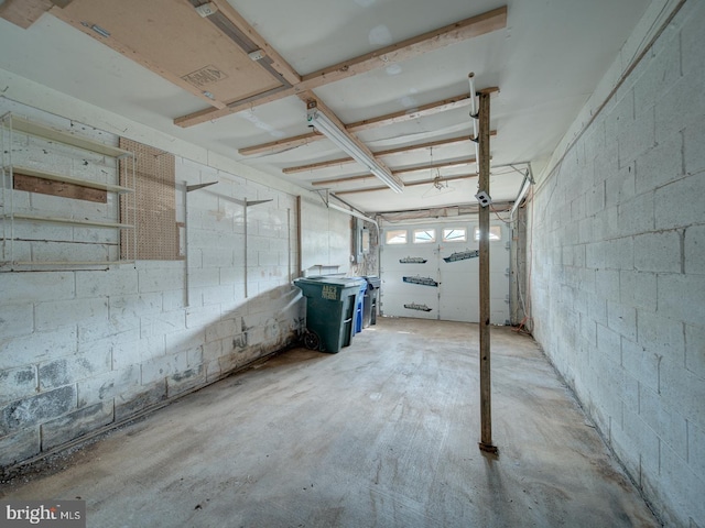 13217 Kephart Ln, Woodbridge, VA 22193 - basement with concrete block wall