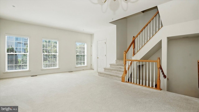 28 Buttonwood Ct, Baltimore, MD 21237 - stairway with carpet flooring