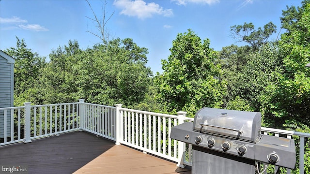 28 Buttonwood Ct, Baltimore, MD 21237 - wooden deck with a grill