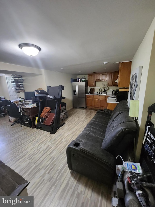 5503 Lanham Station Rd, Lanham, MD 20706 - living room featuring light wood-style floors