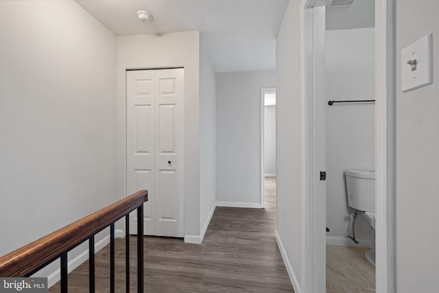 5783 Katsura Ct, Frederick, MD 21703 - hall featuring wood finished floors and baseboards