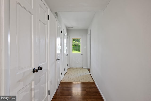 5783 Katsura Ct, Frederick, MD 21703 - hallway featuring light wood-style floors and baseboards