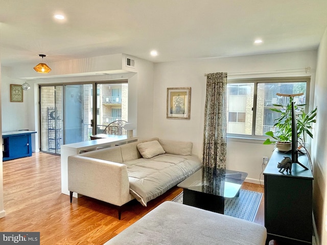 12207 Academy Way Unit 149 7, Rockville, MD 20852 - living area with wood finished floors and recessed lighting