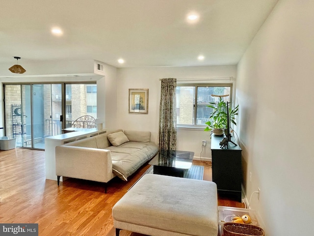 12207 Academy Way Unit 149 7, Rockville, MD 20852 - living area featuring wood finished floors and recessed lighting