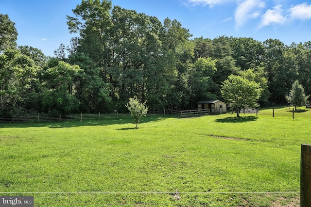 5302 Sumerduck Rd, Sumerduck, VA 22742 - view of yard featuring a storage unit and a view of rural / pastoral area