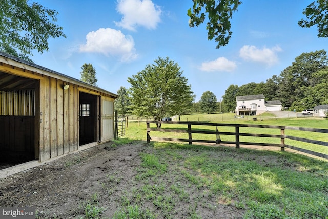 5302 Sumerduck Rd, Sumerduck, VA 22742 - view of yard featuring an exterior structure, an outdoor structure, and a view of rural / pastoral area
