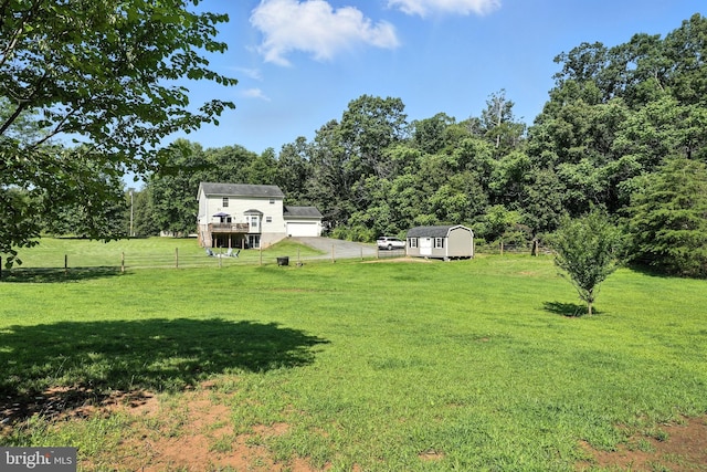 5302 Sumerduck Rd, Sumerduck, VA 22742 - view of yard with a storage shed