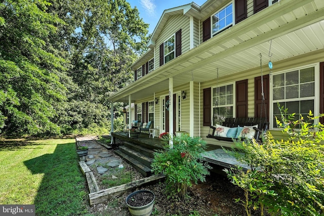 5302 Sumerduck Rd, Sumerduck, VA 22742 - view of side of property featuring covered porch and a yard