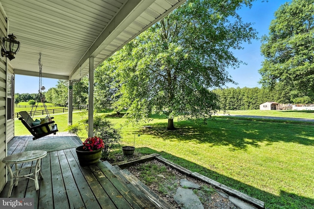 5302 Sumerduck Rd, Sumerduck, VA 22742 - porch featuring a yard and a shed