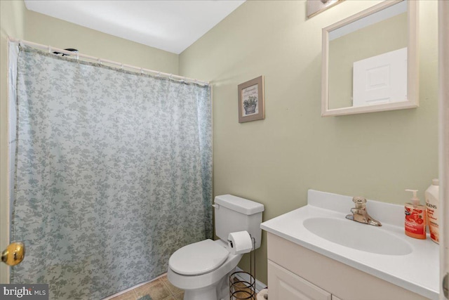 45 Sassafras Dr, Sicklerville, NJ 08081 - full bathroom featuring vanity, a shower with shower curtain, and tile patterned flooring