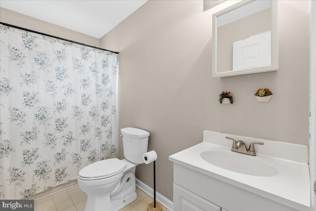 45 Sassafras Dr, Sicklerville, NJ 08081 - bathroom with vanity, tile patterned flooring, and a shower with curtain