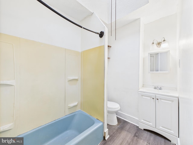 5219 Beaumont Ave, Philadelphia, PA 19143 - full bath featuring wood finished floors, vanity, and  shower combination