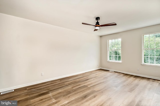 22 Billingsport Dr, Sicklerville, NJ 08081 - unfurnished room with light wood-type flooring and a ceiling fan