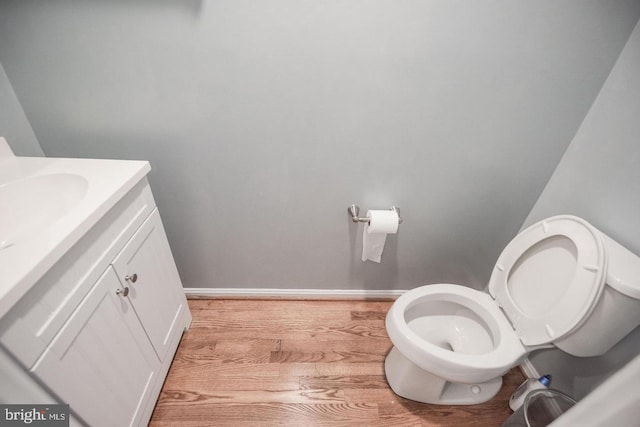 6611 Rosecroft Pl, Falls Church, VA 22043 - half bath with vanity and wood finished floors