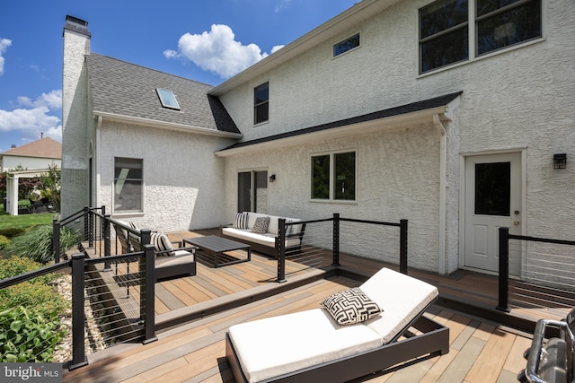 62 Brooks Rd, Moorestown, NJ 08057 - deck with an outdoor hangout area