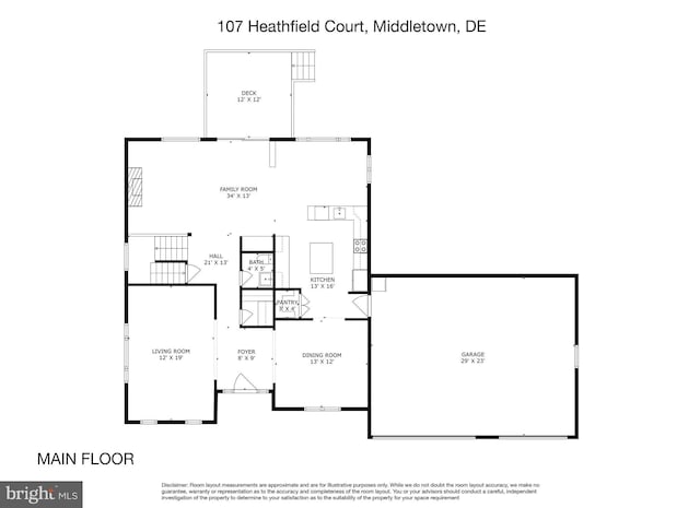 107 Heathfield Ct, Middletown, DE 19709 - view of home floor plan