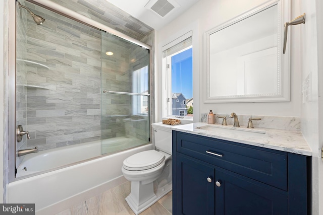 10 11th St, Beach Haven, NJ 08008 - full bathroom featuring vanity and shower / bath combination with glass door