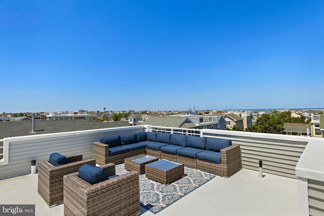 10 11th St, Beach Haven, NJ 08008 - view of patio / terrace featuring an outdoor hangout area and a residential view