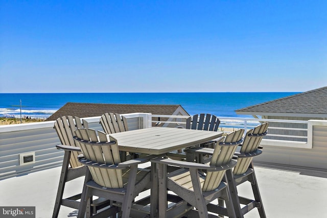 10 11th St, Beach Haven, NJ 08008 - patio / terrace featuring a water view and outdoor dining area