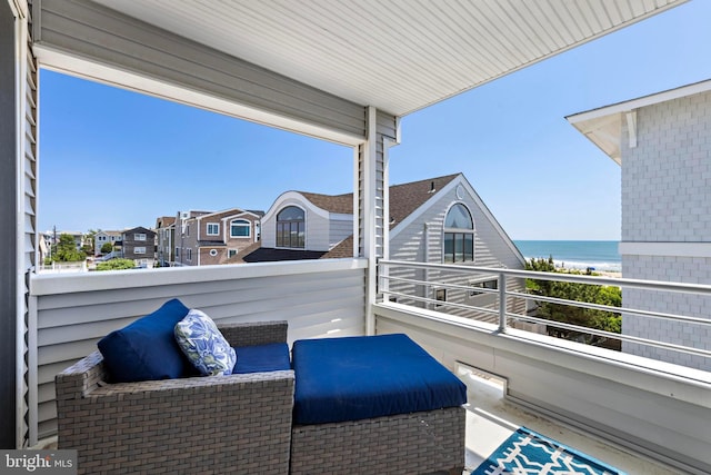 10 11th St, Beach Haven, NJ 08008 - balcony featuring a water view