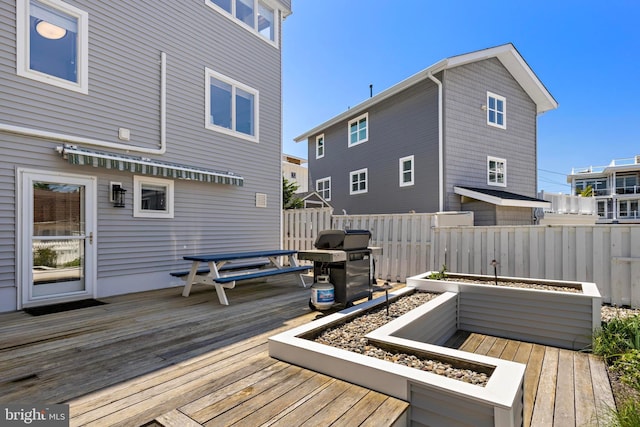 10 11th St, Beach Haven, NJ 08008 - wooden deck with area for grilling