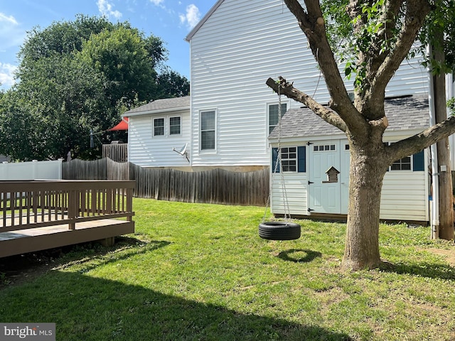 210 W Walnut St, Marietta, PA 17547 - fenced backyard featuring a wooden deck
