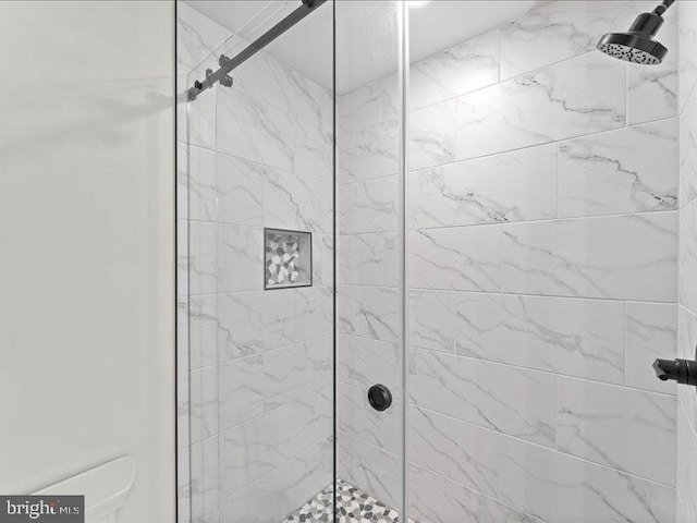 11433 Popes Head Rd, Fairfax, VA 22030 - bathroom with a stall shower and toilet