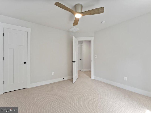11433 Popes Head Rd, Fairfax, VA 22030 - unfurnished bedroom with light colored carpet and ceiling fan