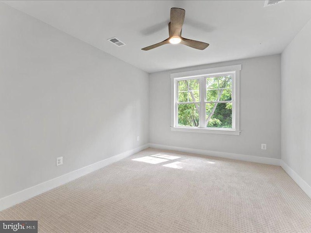 11433 Popes Head Rd, Fairfax, VA 22030 - carpeted spare room featuring baseboards and a ceiling fan