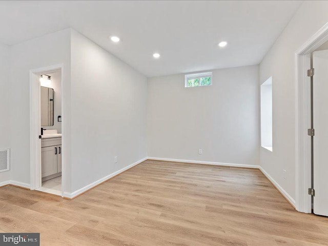 11433 Popes Head Rd, Fairfax, VA 22030 - spare room with light wood-style flooring and recessed lighting