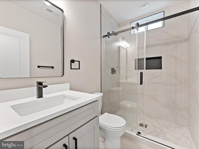11433 Popes Head Rd, Fairfax, VA 22030 - bathroom with vanity and a shower stall