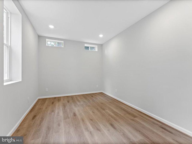 11433 Popes Head Rd, Fairfax, VA 22030 - unfurnished room with light wood-style flooring and recessed lighting