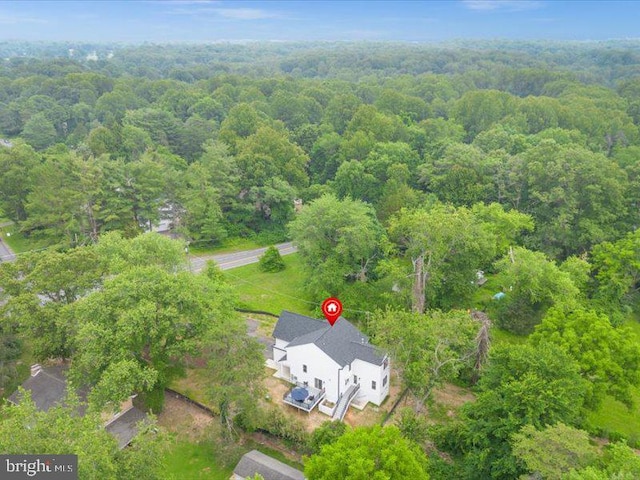 11433 Popes Head Rd, Fairfax, VA 22030 - aerial view of property and surrounding area featuring a heavily wooded area