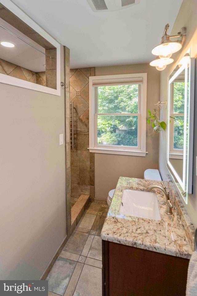 803 Libby Ln, Langhorne, PA 19053 - bathroom featuring vanity and tiled shower
